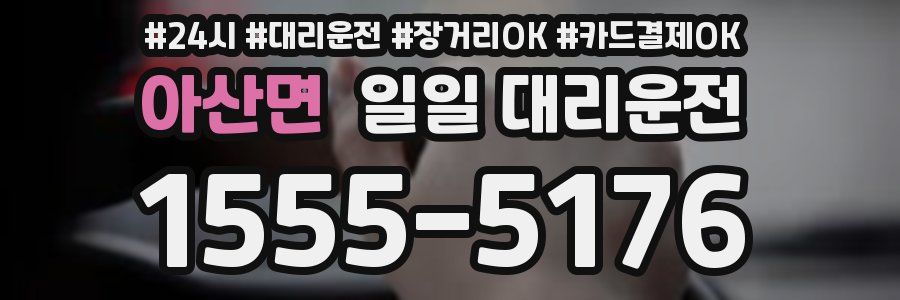 아산면 일일 대리운전
