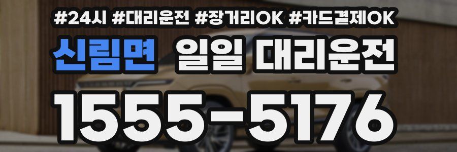 신림면 일일 대리운전