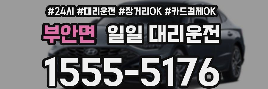 부안면 일일 대리운전