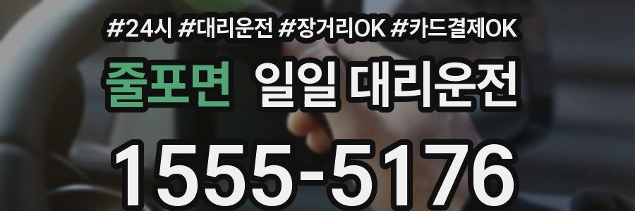 줄포면 일일 대리운전