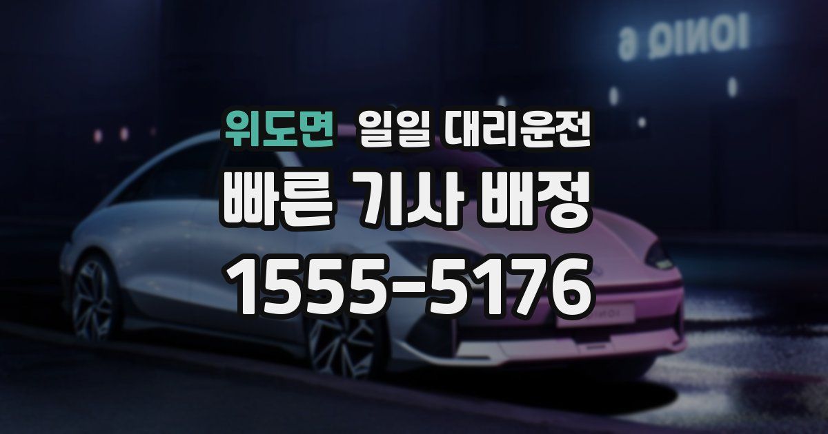 위도면 일일 대리운전