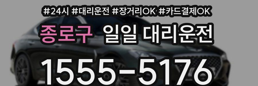 종로구 일일 대리운전