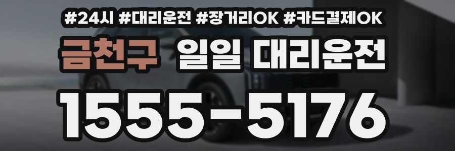 금천구 일일 대리운전