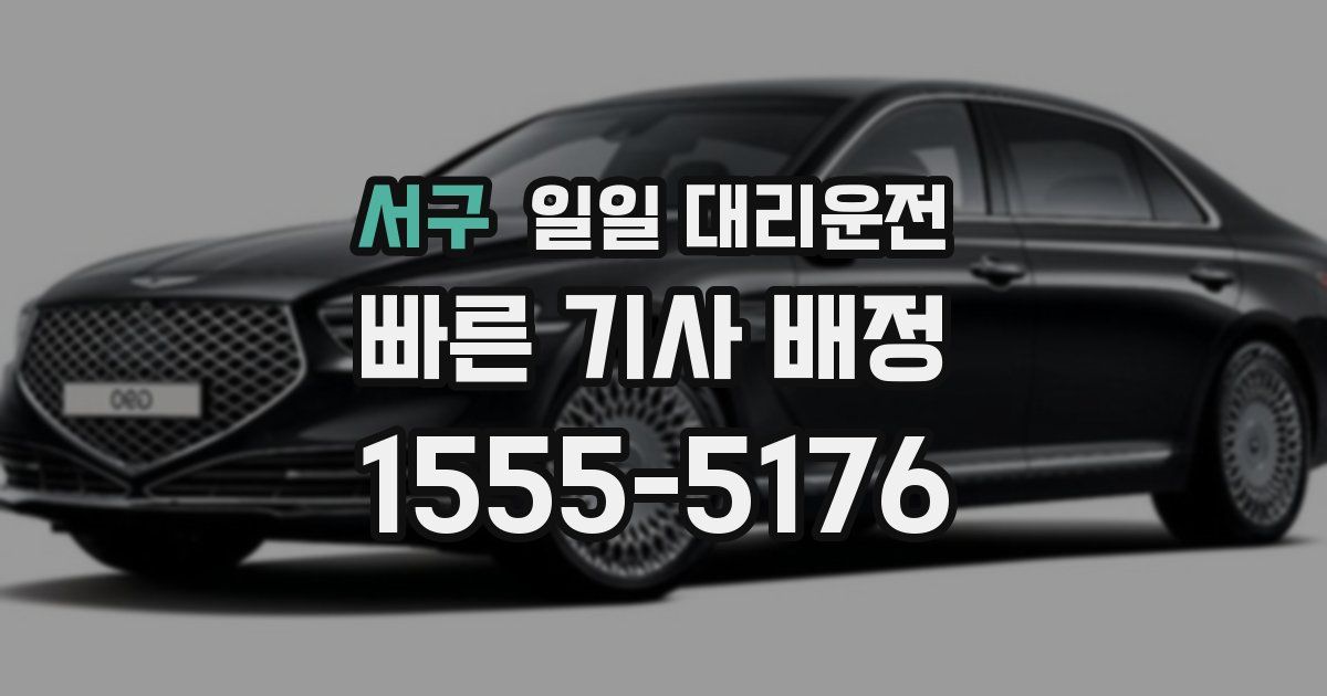 서구 일일 대리운전