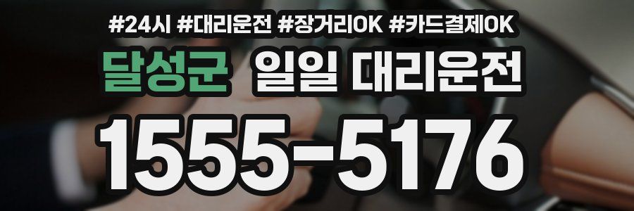 달성군 일일 대리운전