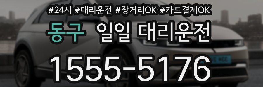 동구 일일 대리운전
