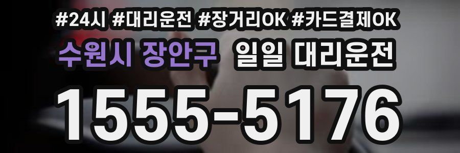 수원시 장안구 일일 대리운전