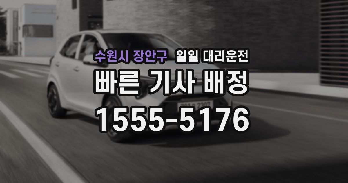 수원시 장안구 일일 대리운전