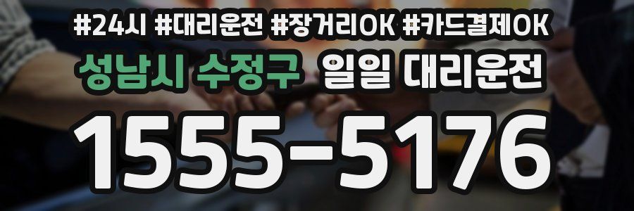 성남시 수정구 일일 대리운전
