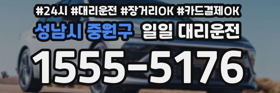 성남시 중원구 일일 대리운전
