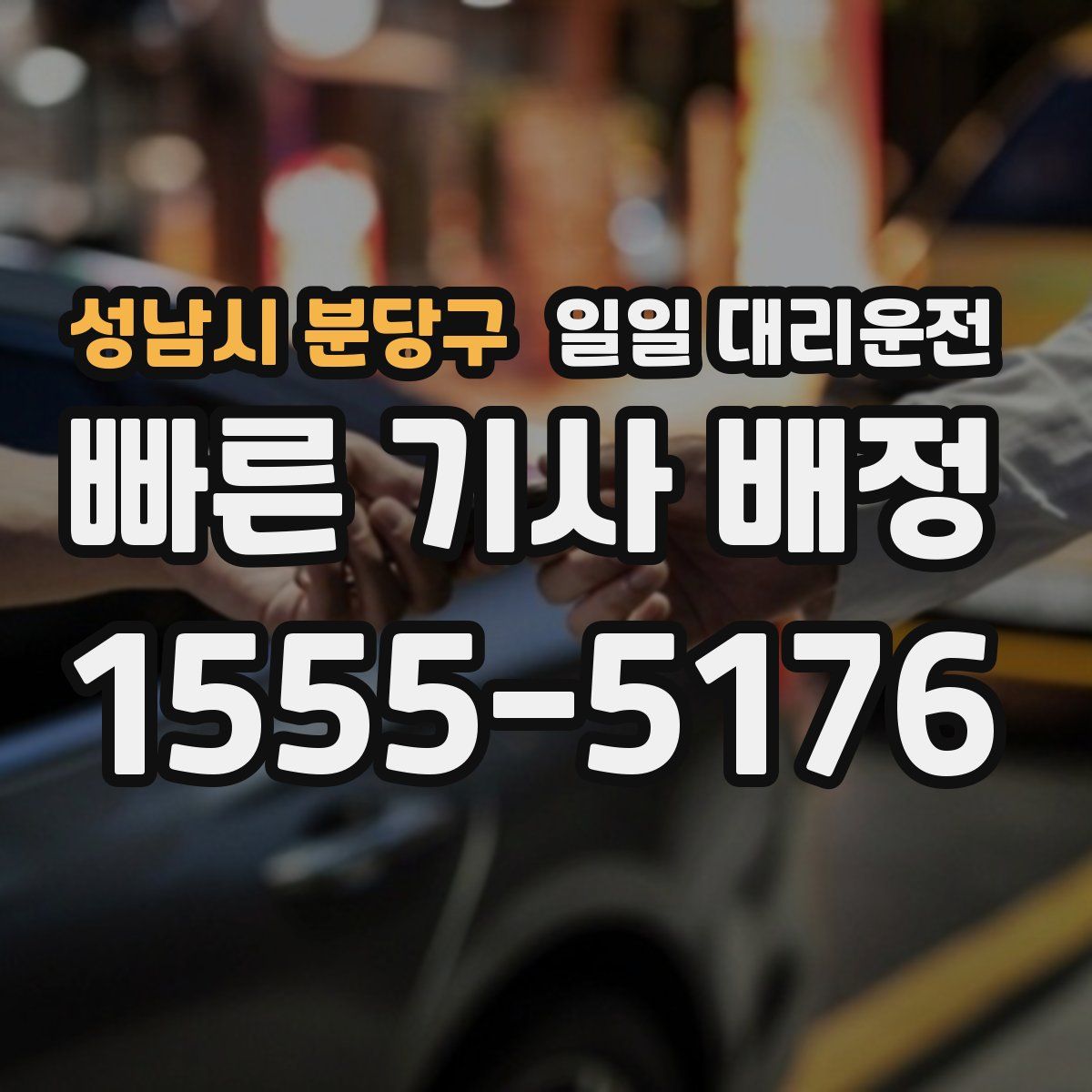성남시 분당구 일일 대리운전