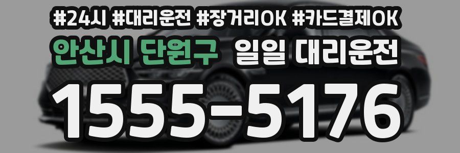 안산시 단원구 일일 대리운전