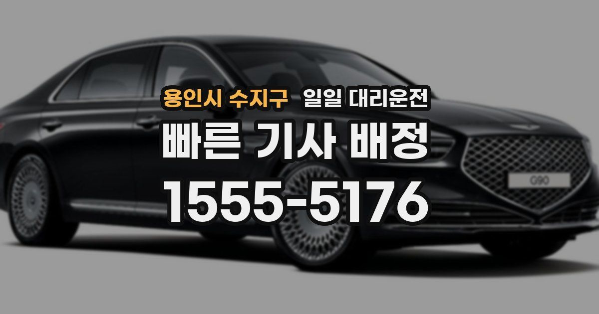 용인시 수지구 일일 대리운전