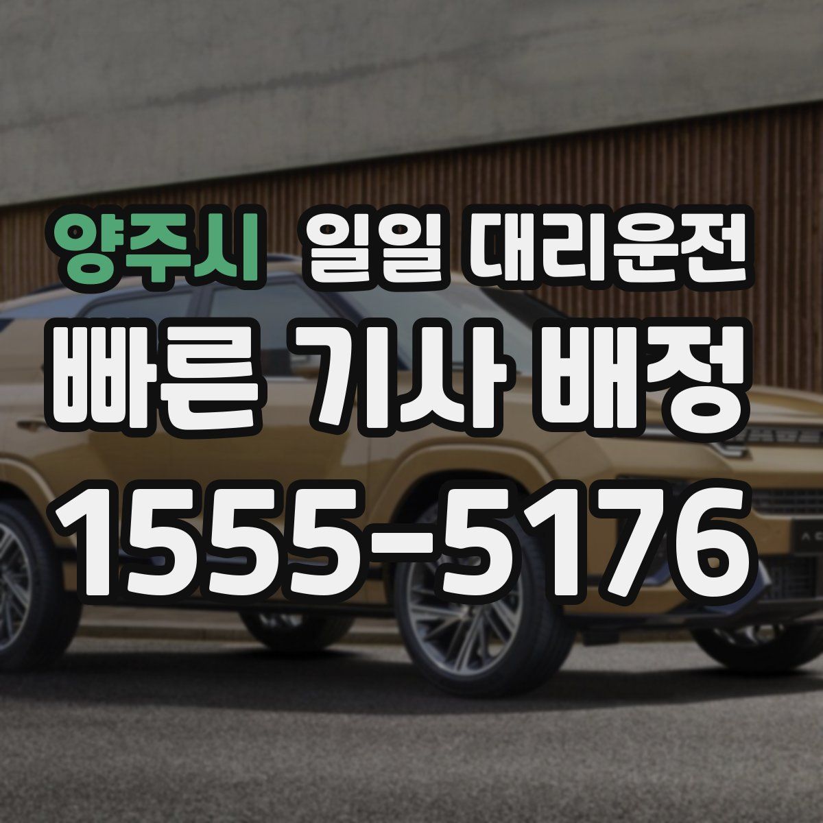 양주시 일일 대리운전