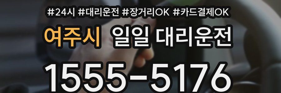 여주시 일일 대리운전