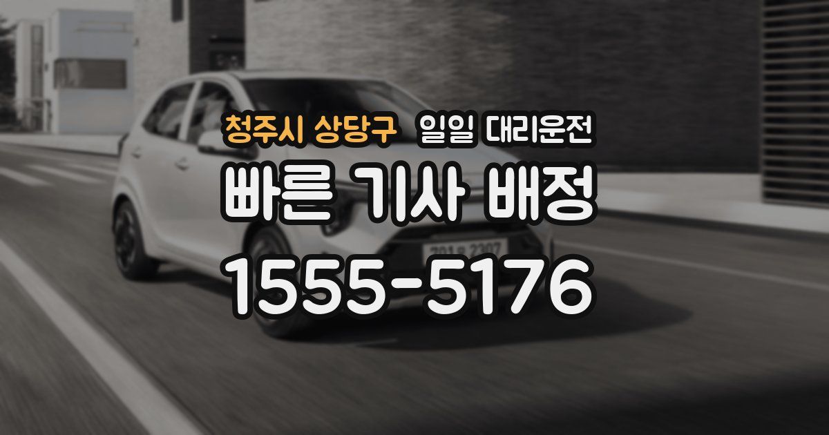 청주시 상당구 일일 대리운전