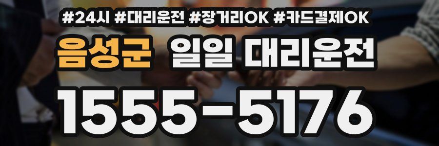 음성군 일일 대리운전