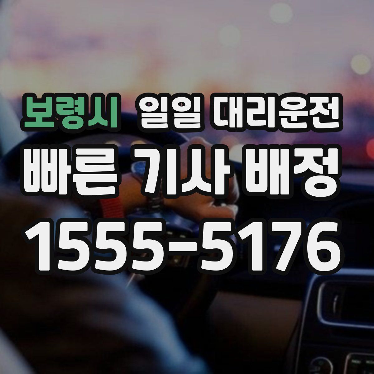 보령시 일일 대리운전