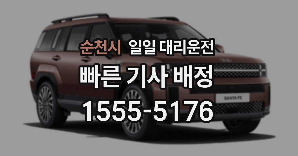 순천시 일일 대리운전