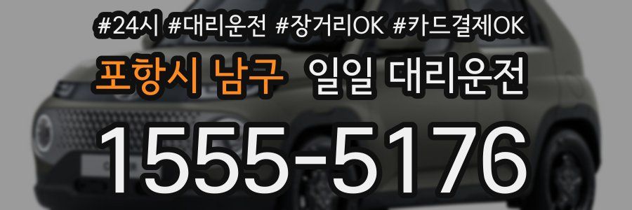포항시 남구 일일 대리운전