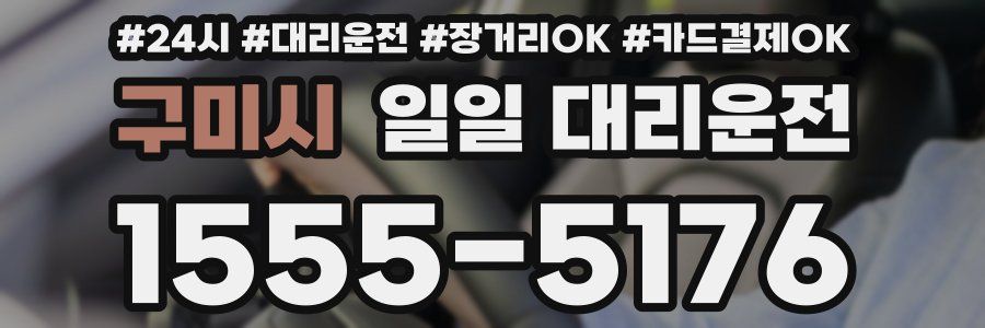 구미시 일일 대리운전