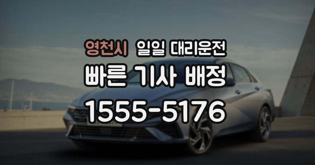 영천시 일일 대리운전