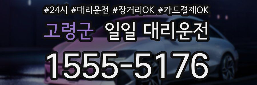 고령군 일일 대리운전