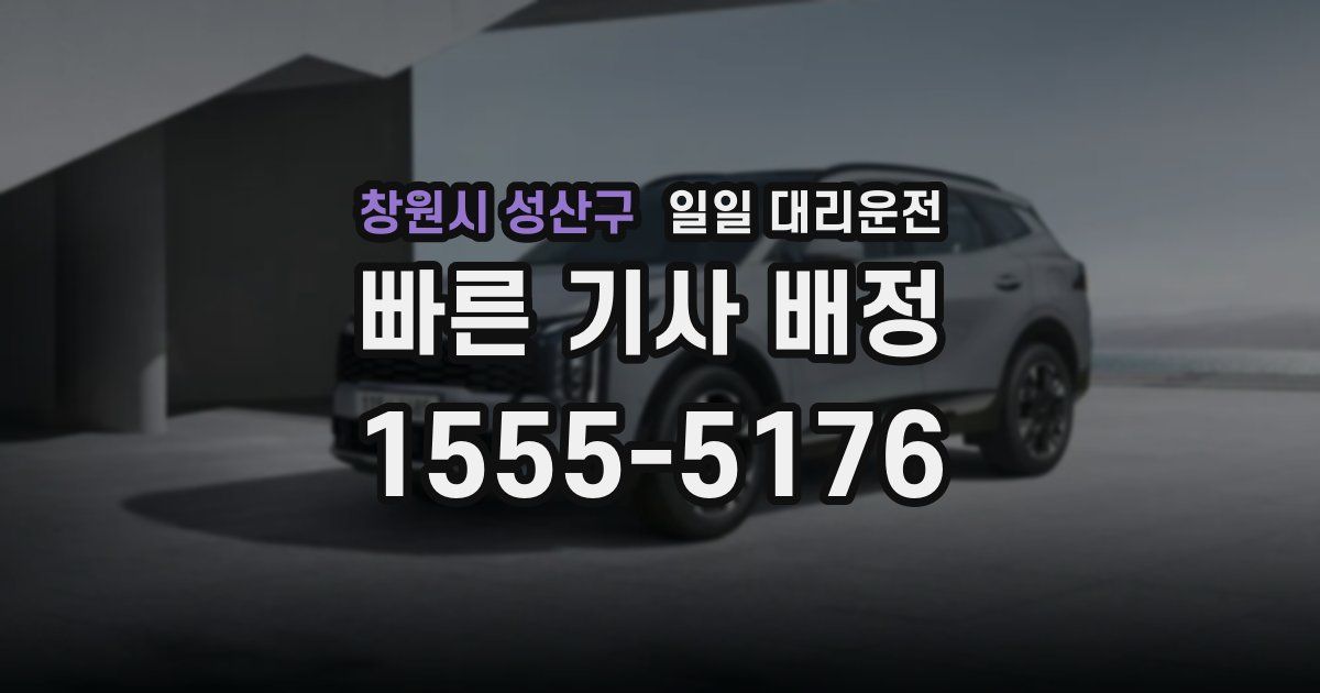 창원시 성산구 일일 대리운전