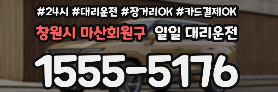 창원시 마산회원구 일일 대리운전