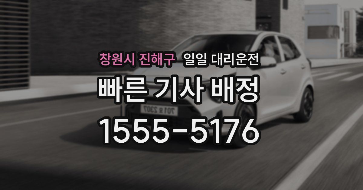 창원시 진해구 일일 대리운전