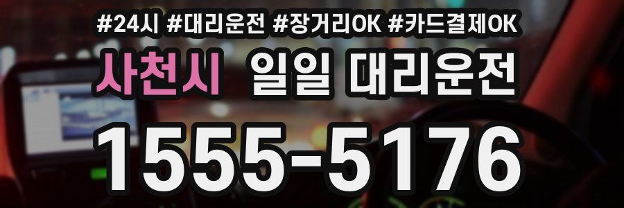 사천시 일일 대리운전