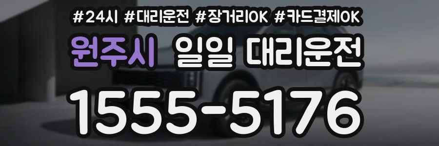 원주시 일일 대리운전