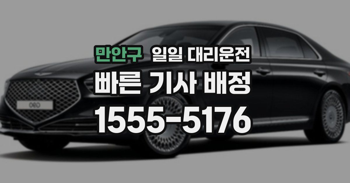 만안구 일일 대리운전