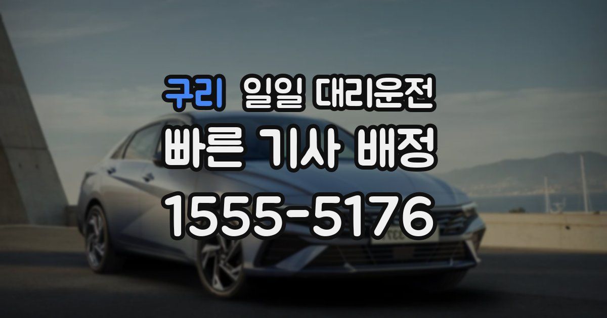 구리 일일 대리운전