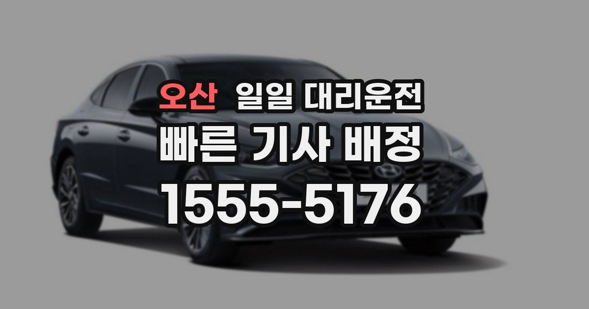 오산 일일 대리운전