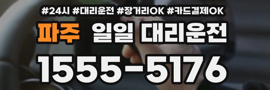 파주 일일 대리운전