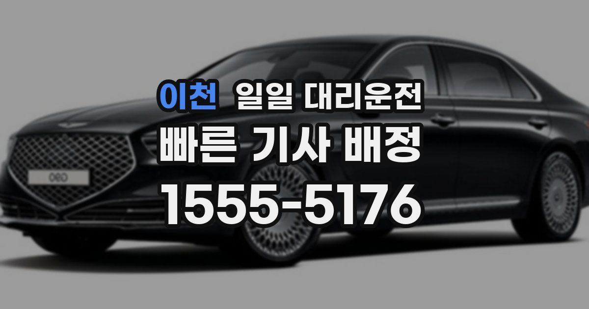 이천 일일 대리운전
