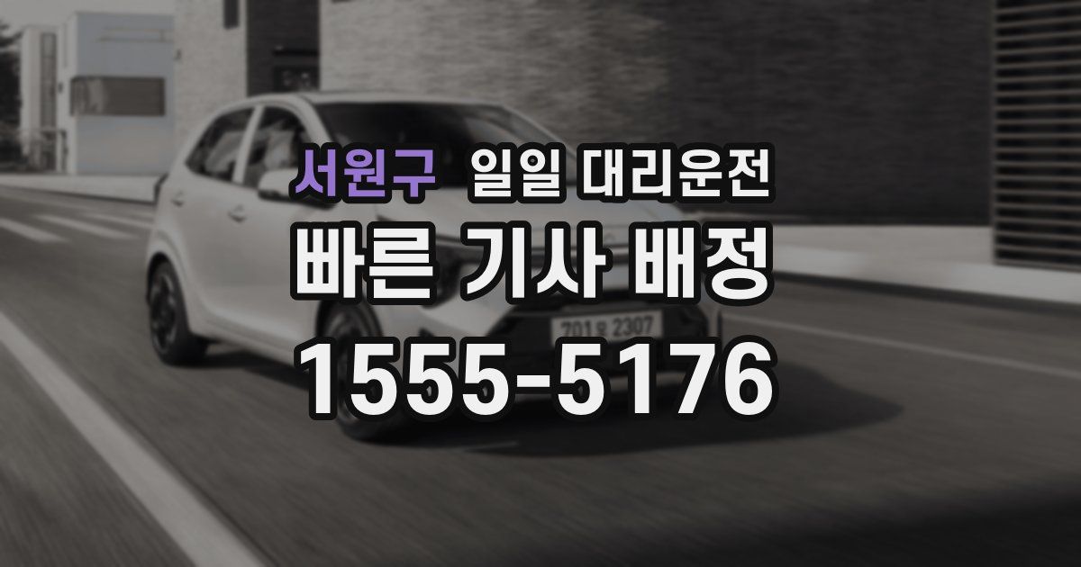 서원구 일일 대리운전