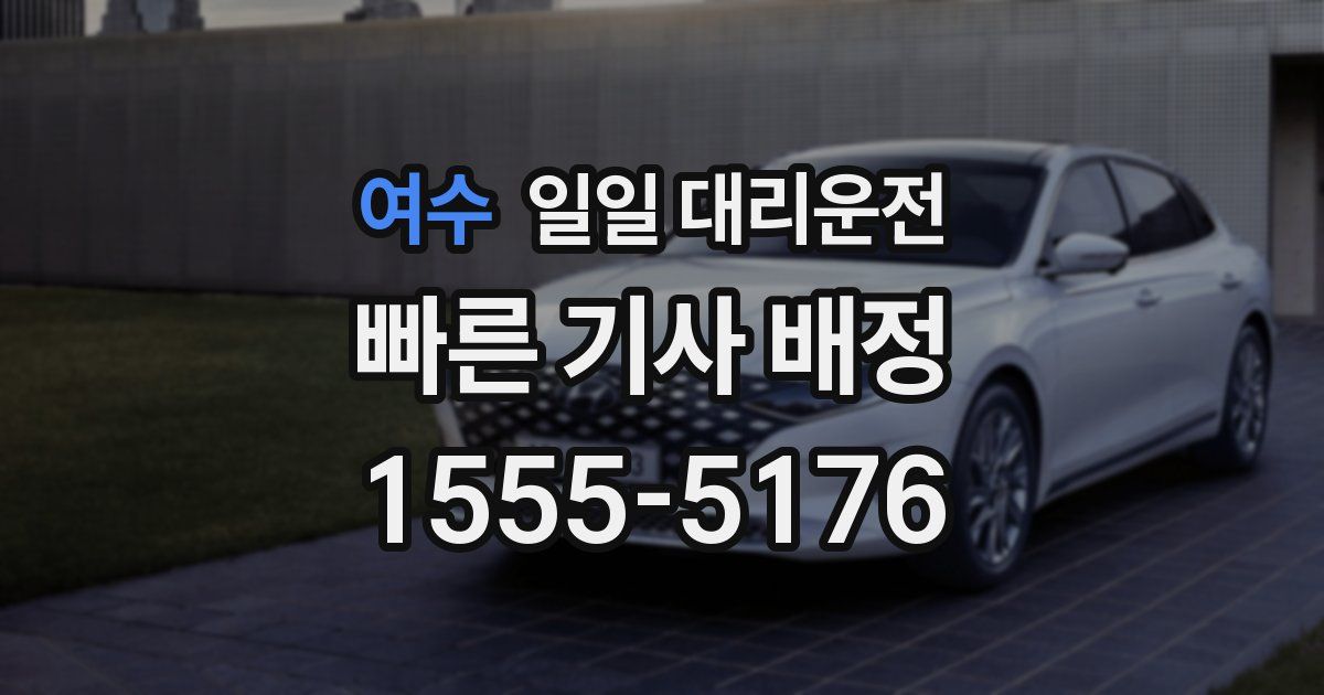 여수 일일 대리운전