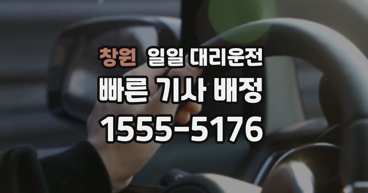 창원 일일 대리운전