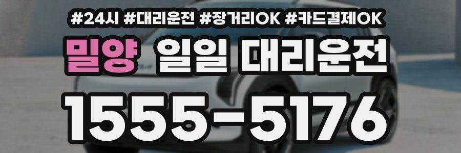 밀양 일일 대리운전