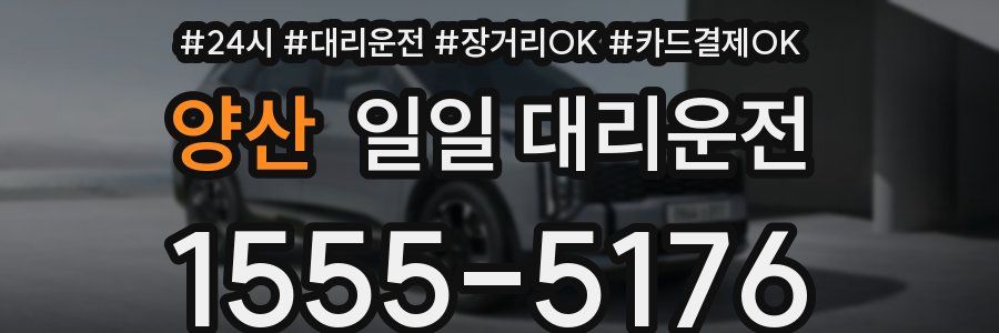 양산 일일 대리운전