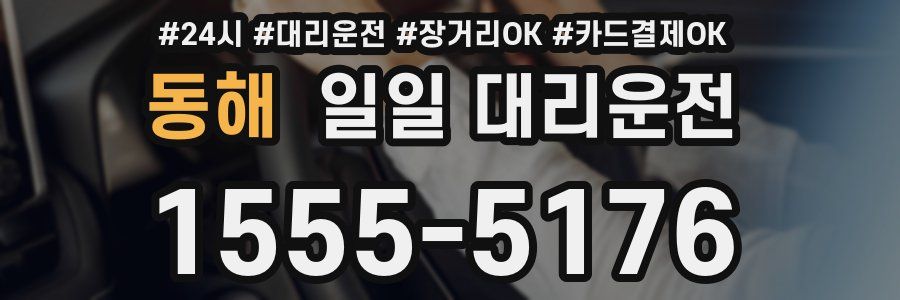 동해 일일 대리운전