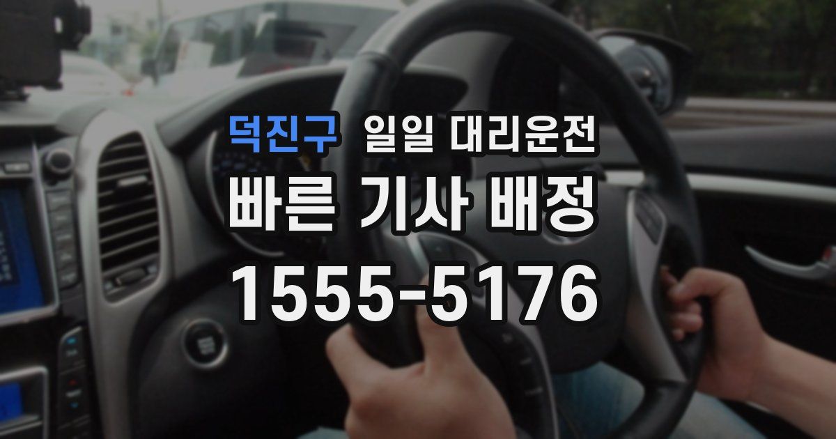 덕진구 일일 대리운전