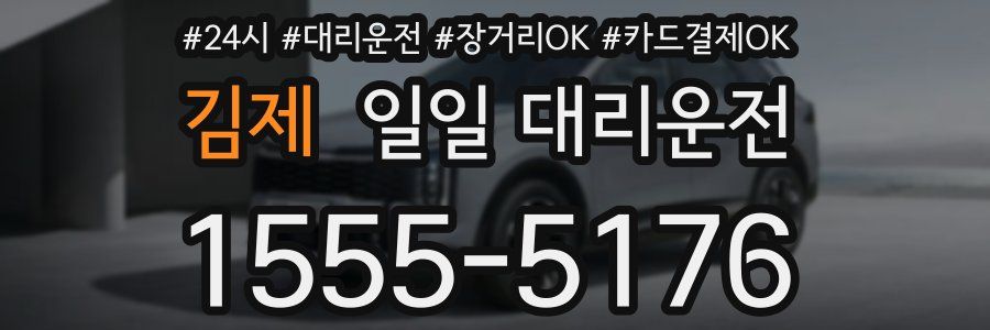 김제 일일 대리운전
