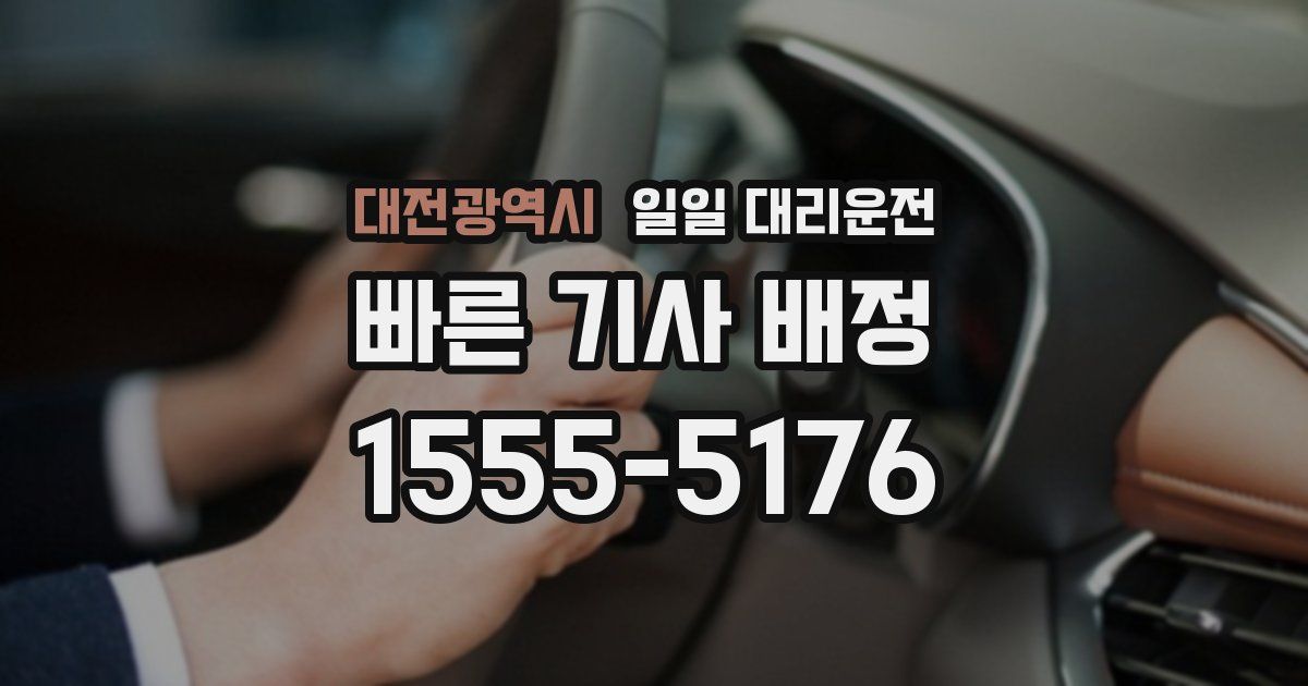 대전광역시 일일 대리운전