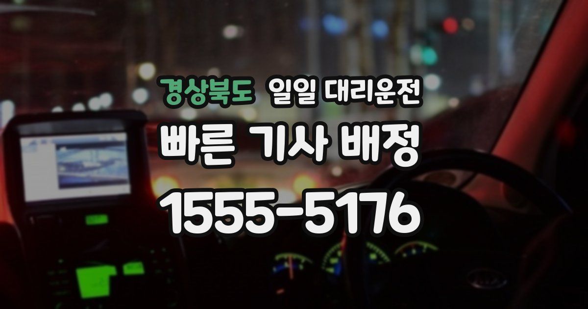 경상북도 일일 대리운전