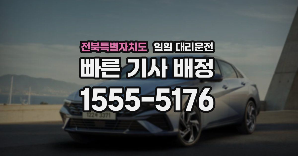 전북특별자치도 일일 대리운전