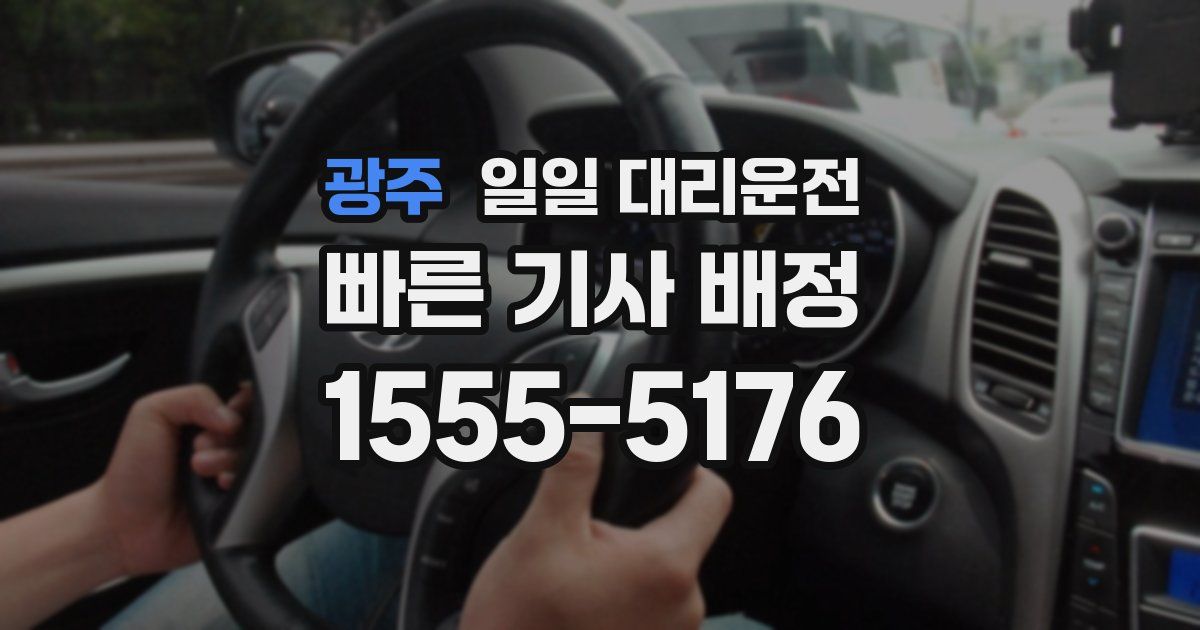 광주 일일 대리운전