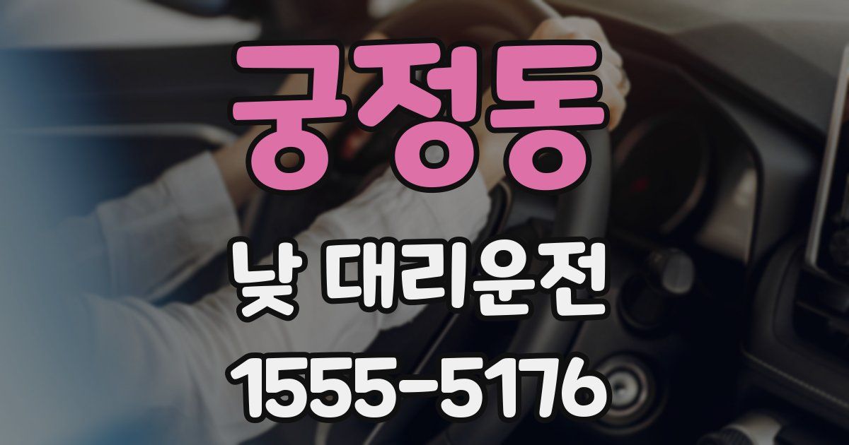 궁정동 낮 대리운전
